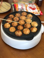 自宅でたこ焼きパーティー