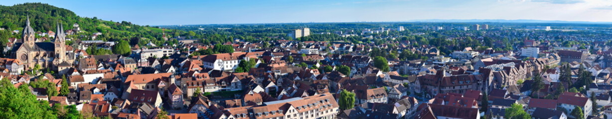 Fototapeta na wymiar Panorama Heppenheim
