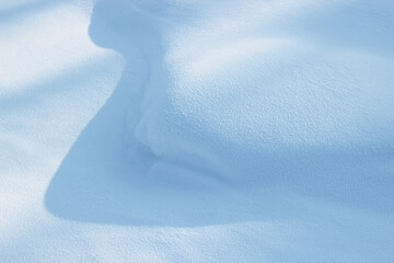 texture of cold winter snow