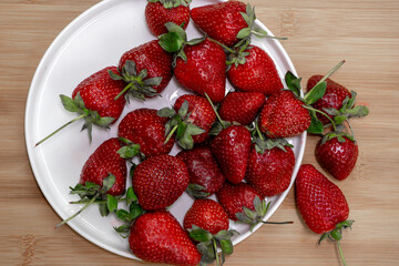 strawberries in a bowl