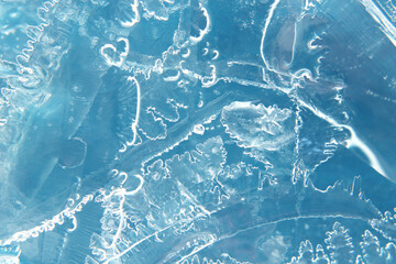 blue ice texture background