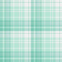 Seamless pattern in mint green colors for plaid, fabric, textile, clothes, tablecloth and other things. Vector image.