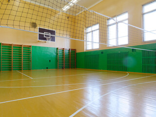 sports hall for basketball, badminton volleyball, minifootball