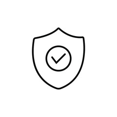 Shield, guard icon vector, filled flat sign, solid pictogram isolated on white