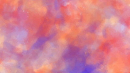 Abstract universe style watercolor background, colorful watercolor vector background brush. 