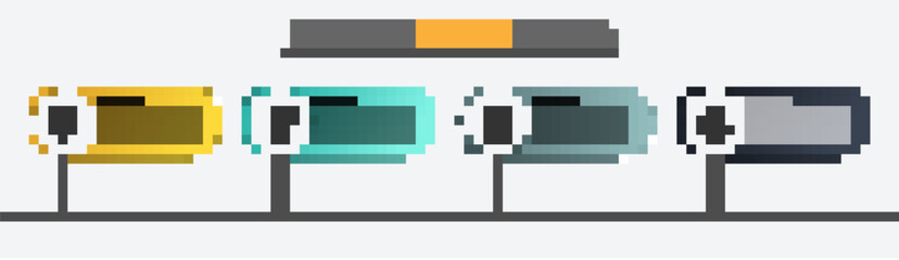 Set line Water drop, cooler, filter cartridge and Recycle clean aqua. Business infographic template. Vector