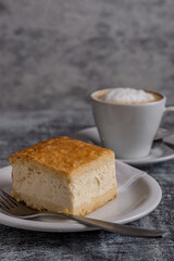 ricotta cake with coffee