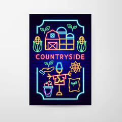 Countryside Neon Flyer