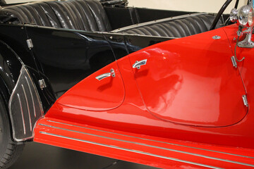 Vintage two-tone car detail