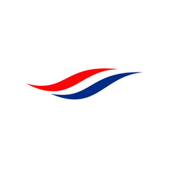 Netherland flag icon logo design template