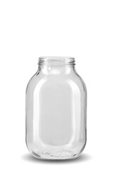 2 liter euro bank with thread on white background isolate