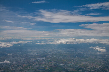 Fototapeta premium In the sky above the clouds