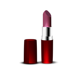 lipstick isolated on white. Vector set. EPS10.