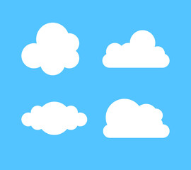Cloud vector icon. Cloud-computing, cloud-server, database vector sign