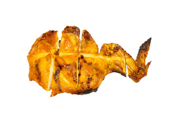 Chicken breasts and wings were roasted until cooked. Clipping Path.