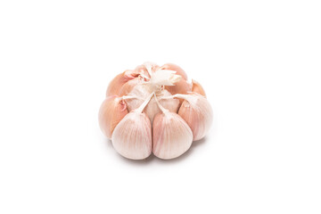 Garlic isolated on a white background.