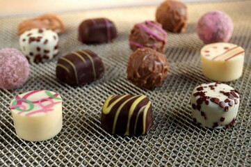 Chocolate colored candies 