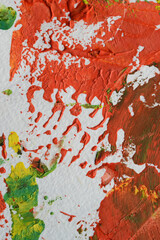 Paint paper red green creative art therapy