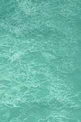 Green background abstract paint that dried up