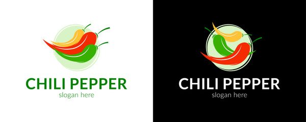 Creative chili pepper logo