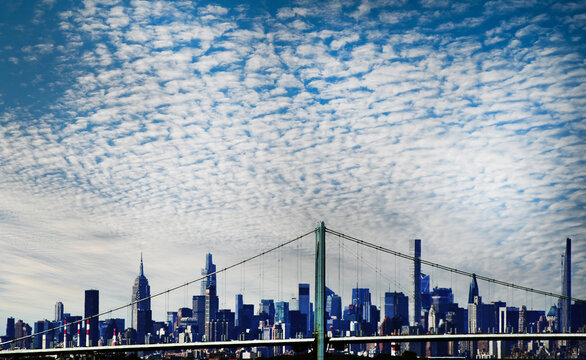 NYC city skyline/Throgs Neck Bridge 