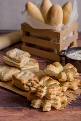 fat biscuits with butter ready to eat