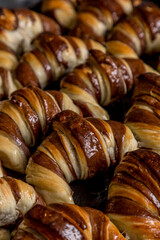 marbled butter croissants freshly made ready to eat