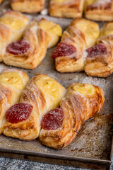 invoices with pastry chef freshly made ready to eat