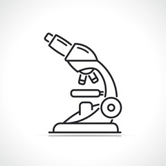 microscope instrument thin line icon
