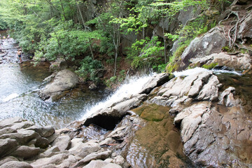 Hawk Falls Waterfall in the Poconos PA