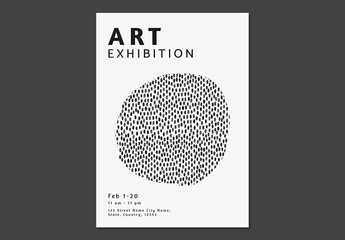 Editable Poster Layout for Art Exhibition