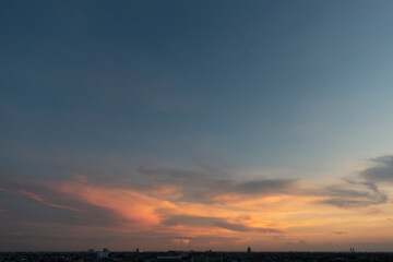 White cloud background and blue sky photo