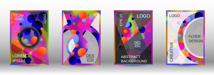 Fototapeta premium Future futuristic template with abstract balls for design.