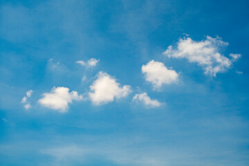 White cloud background and blue sky photo