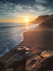 Sunset on the Mediterranean coast
