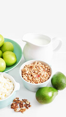Clean eating healthy cooking ingredients. Food frame. Superfoods concept. Fitness Breakfast.Healthy eating and food, dieting, vegetarian kitchen, cooking concept and weigh loss.Fresh food on table