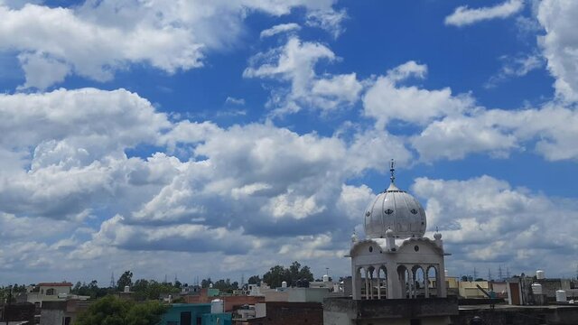 Gurudwara, Indian Temple, Clouds Time-lapse, Time-lapse 