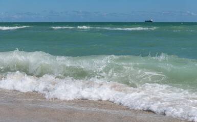 waves on the beach