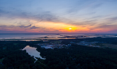 Mobile Bay, Alabama sunset 