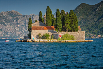 St. George Island near town Perast, Kotor bay, Montenegro