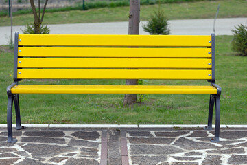 One Yellow Bench