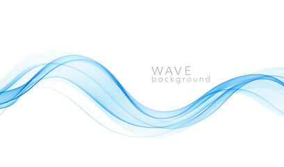 Vector abstract colorful flowing wave lines isolated on white background. Design element for technology, science, modern concept.