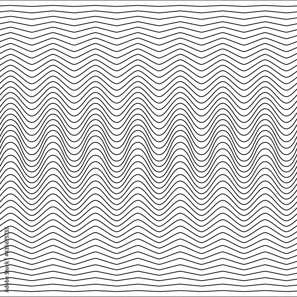 Poster Lines from climbing to smooth. Wavy gradient lines.