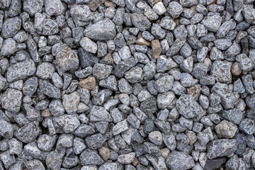 texture of gravel stones on ground background