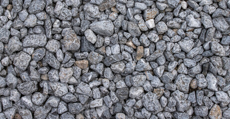 texture of gravel stones on ground background