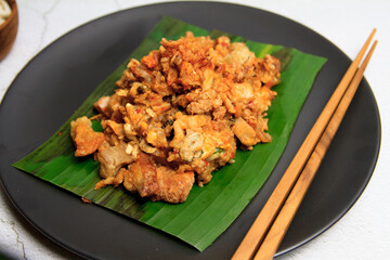 Thai Food Phuket Food Small oyster omelet with taro O-Tao
