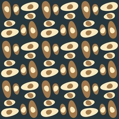 Obraz premium Rounded abstract seamless pattern - decorative accent for any surfaces.
