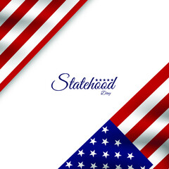 US statehood day vector illustration