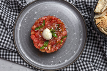 Tomato Carpaccio Salad with Mozzarella and Basil
