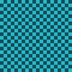 Abstract background blue color chessboard texture wallpaper backdrop decorative grid element tile checkered banner pattern seamless vector and illustration